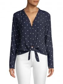 Sloane Tie-Front Blouse at Saks Fifth Avenue